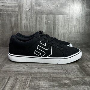 Etnies Flip Men's size 11 Black White Canvas Skate Shoes